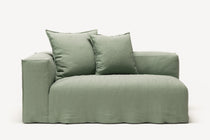 NOMAD - 2 Seat - Left - Pure Linen Vivid Green