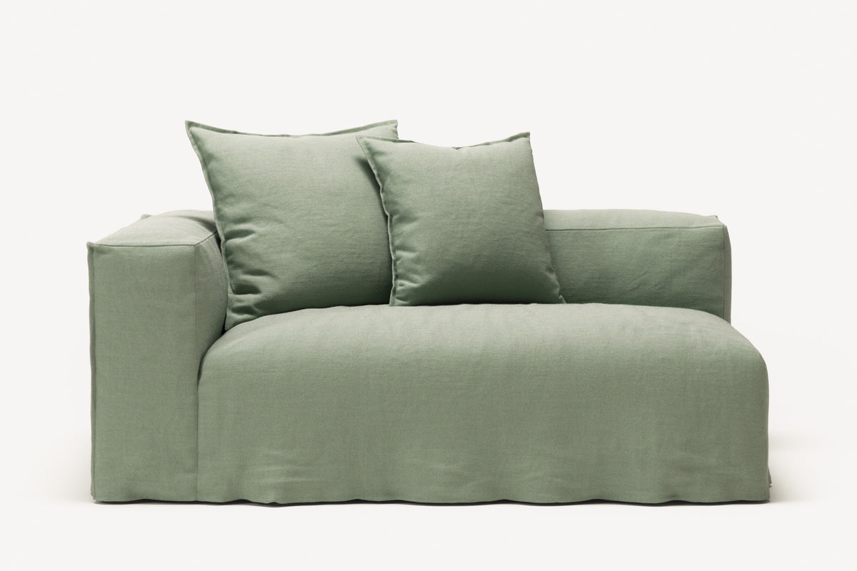 NOMAD - 2 Seat - Left - Pure Linen Vivid Green