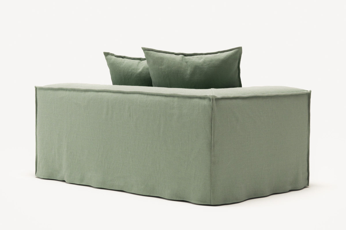 NOMAD - 2 Seat - Left - Pure Linen Vivid Green