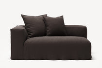 NOMAD - 2 Seat - Left - Pure Linen Truffle Brown