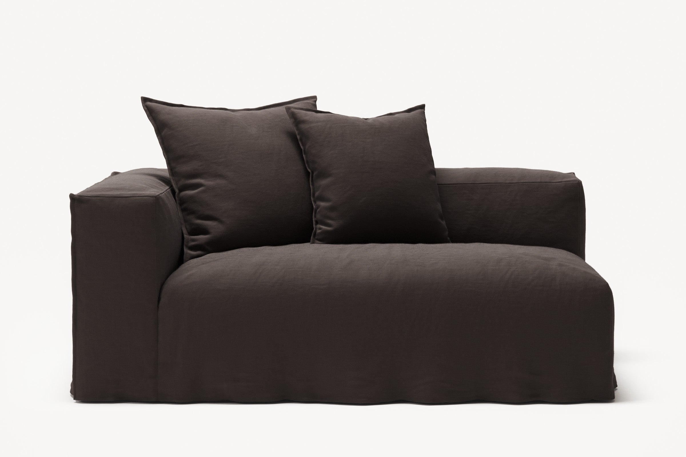 NOMAD - 2 Seat - Left - Pure Linen Truffle Brown