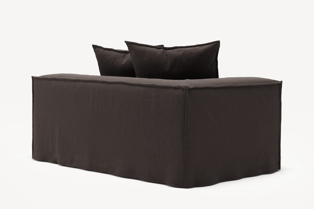NOMAD - 2 Seat - Left - Pure Linen Truffle Brown
