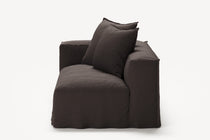 NOMAD - 2 Seat - Left - Pure Linen Truffle Brown