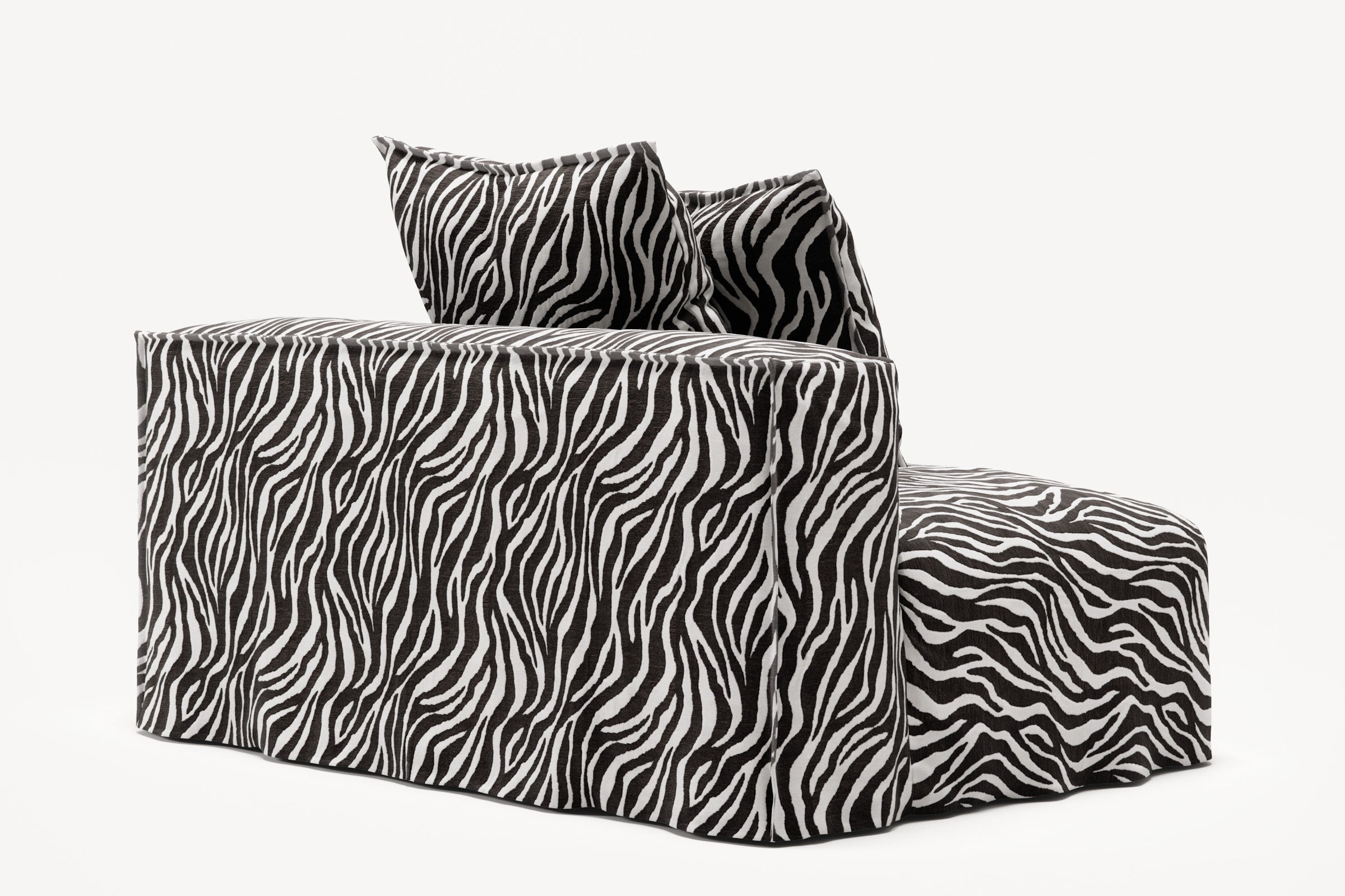 NOMAD - Seat - Chenille Jacquard Zebra Black White