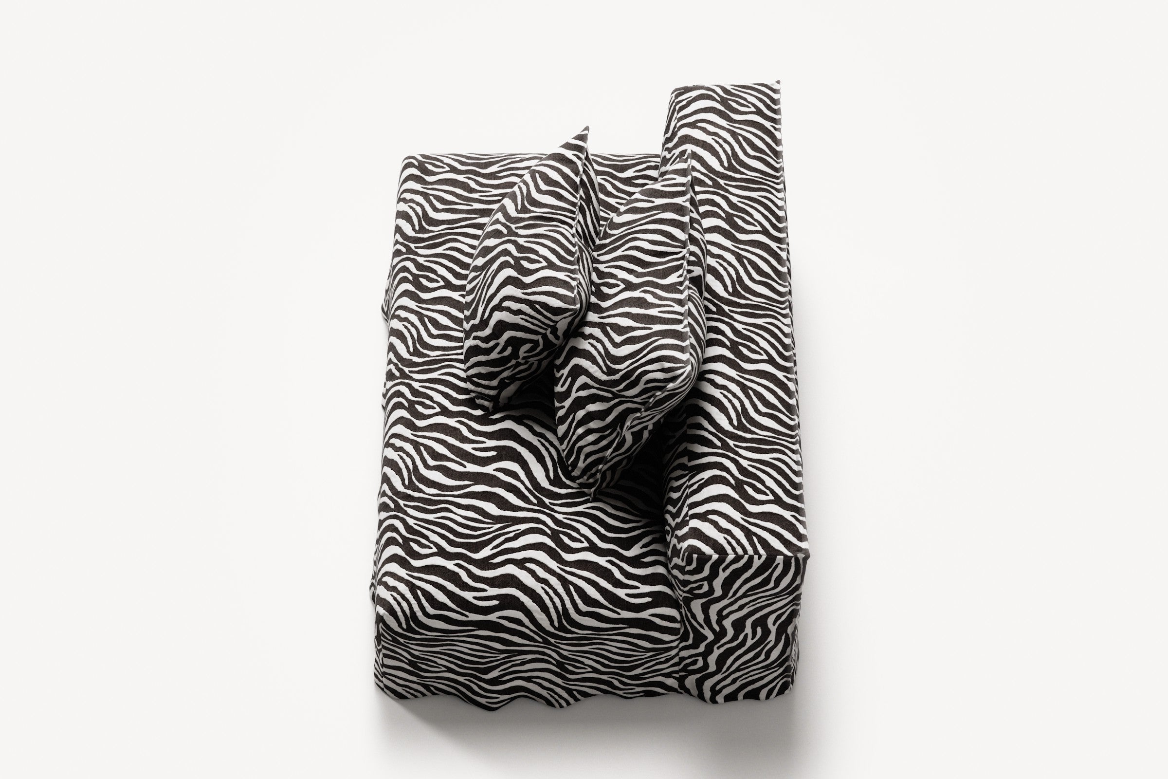 NOMAD - Seat - Chenille Jacquard Zebra Black White