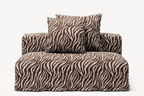NOMAD - Seat - Chenille Jacquard Zebra Brown White