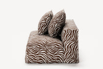 NOMAD - Seat - Chenille Jacquard Zebra Brown White