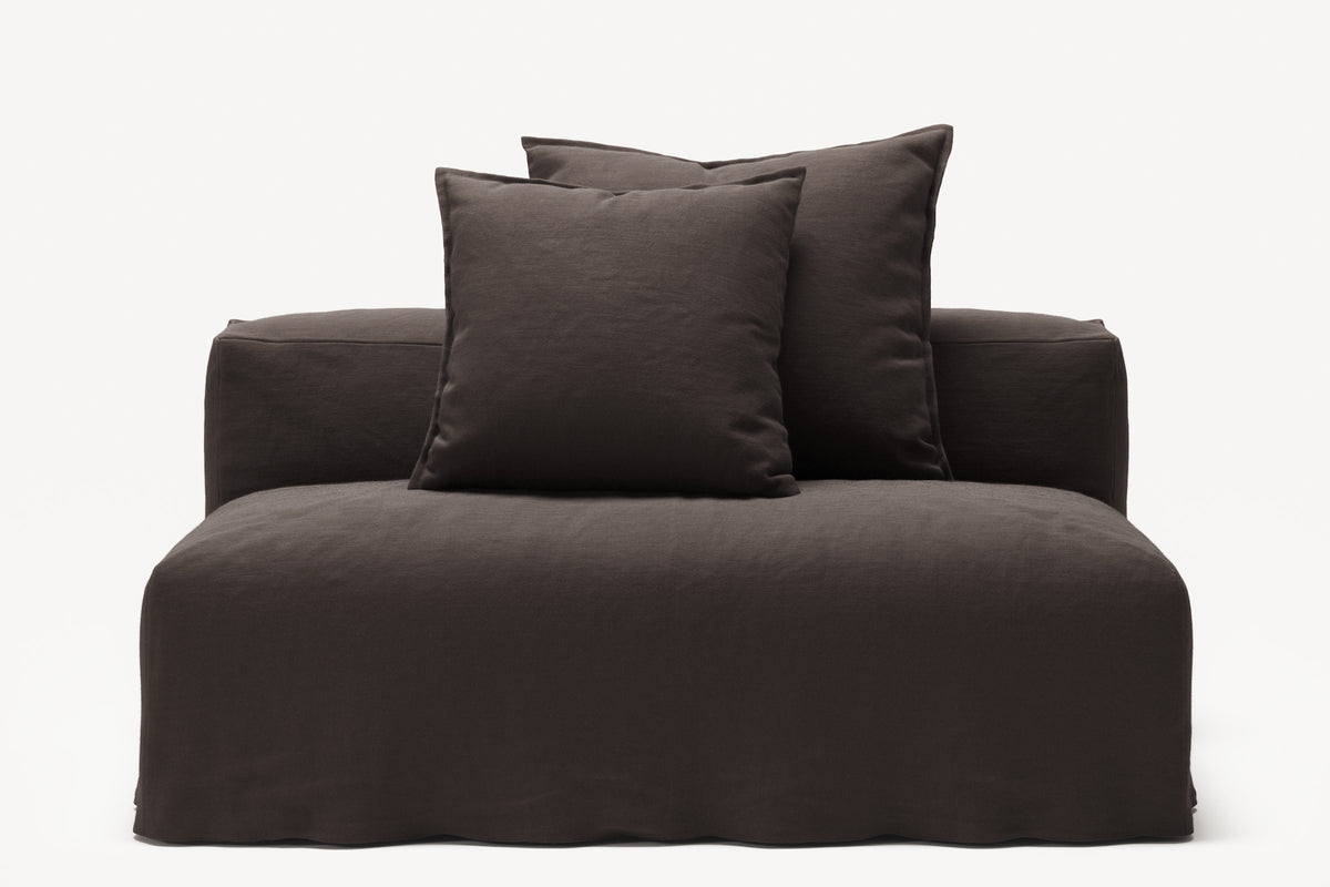 NOMAD - Seat - Pure Linen Truffle Brown