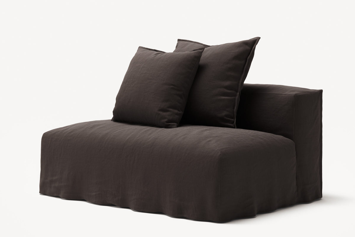 NOMAD - Seat - Pure Linen Truffle Brown