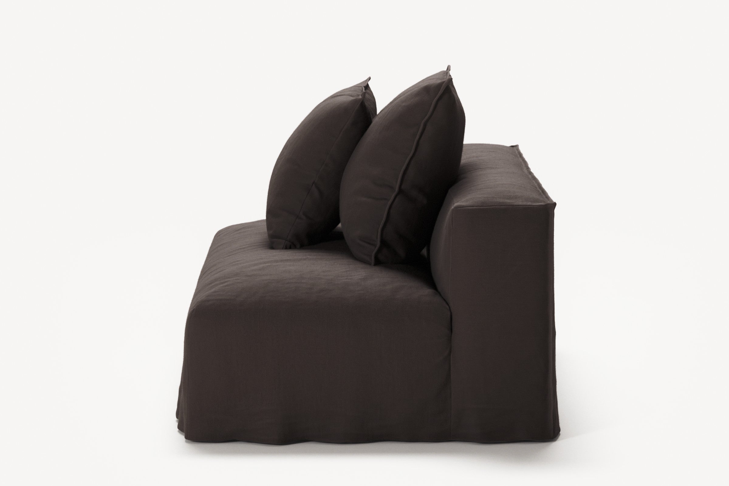 NOMAD - Seat - Pure Linen Truffle Brown