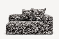 NOMAD - 2 Seat - Right - Chenille Jacquard Zebra Black White