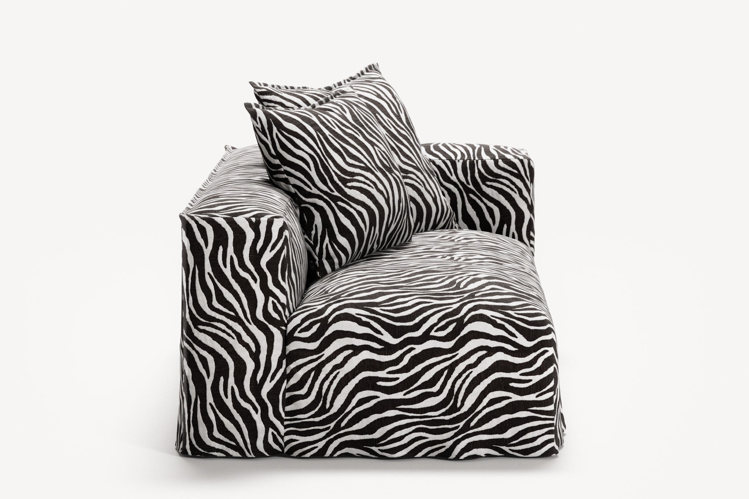 NOMAD - 2 Seat - Right - Chenille Jacquard Zebra Black White