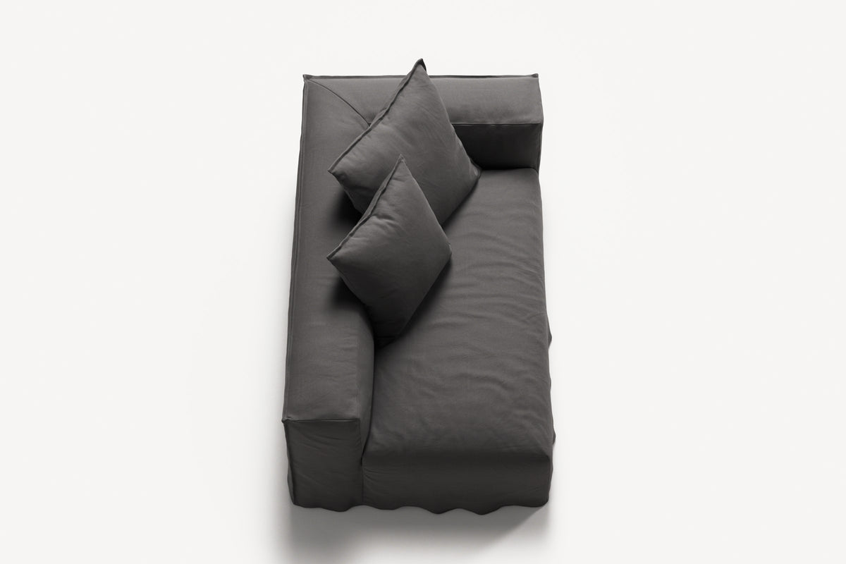 NOMAD - 2 Seat - Right - Brushed Cotton Dark Gray