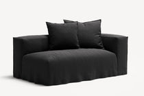 NOMAD - 2 Seat - Right - Pure Linen Dark Charcoal