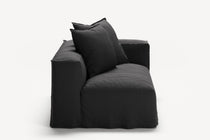 NOMAD - 2 Seat - Right - Pure Linen Dark Charcoal