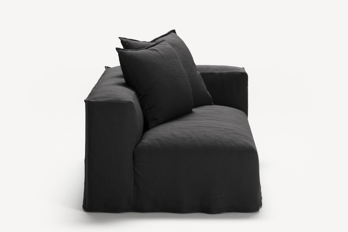 NOMAD - 2 Seat - Right - Pure Linen Dark Charcoal