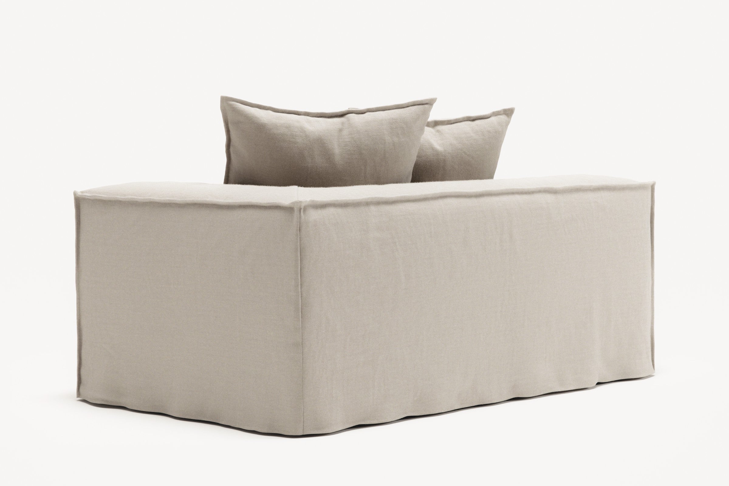 NOMAD - 2 Seat - Right - Pure Linen Off-White