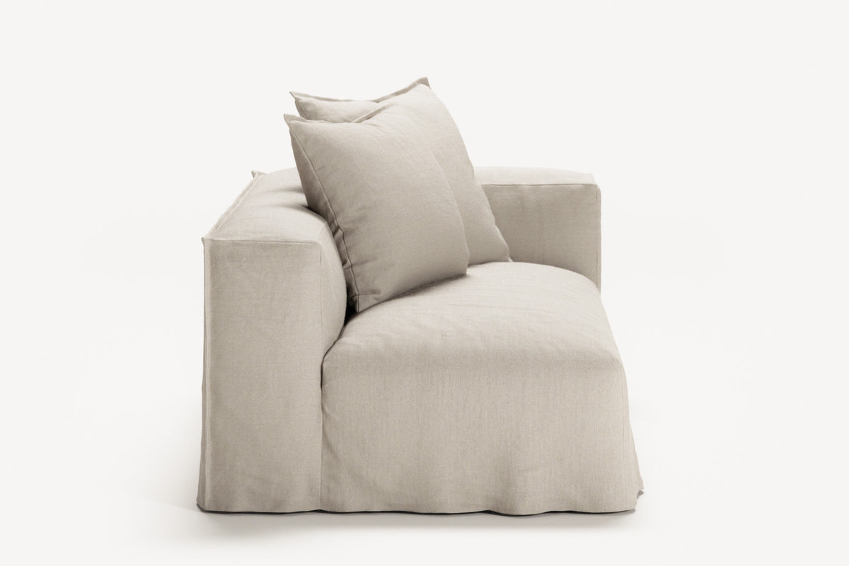 NOMAD - 2 Seat - Right - Pure Linen Off-White