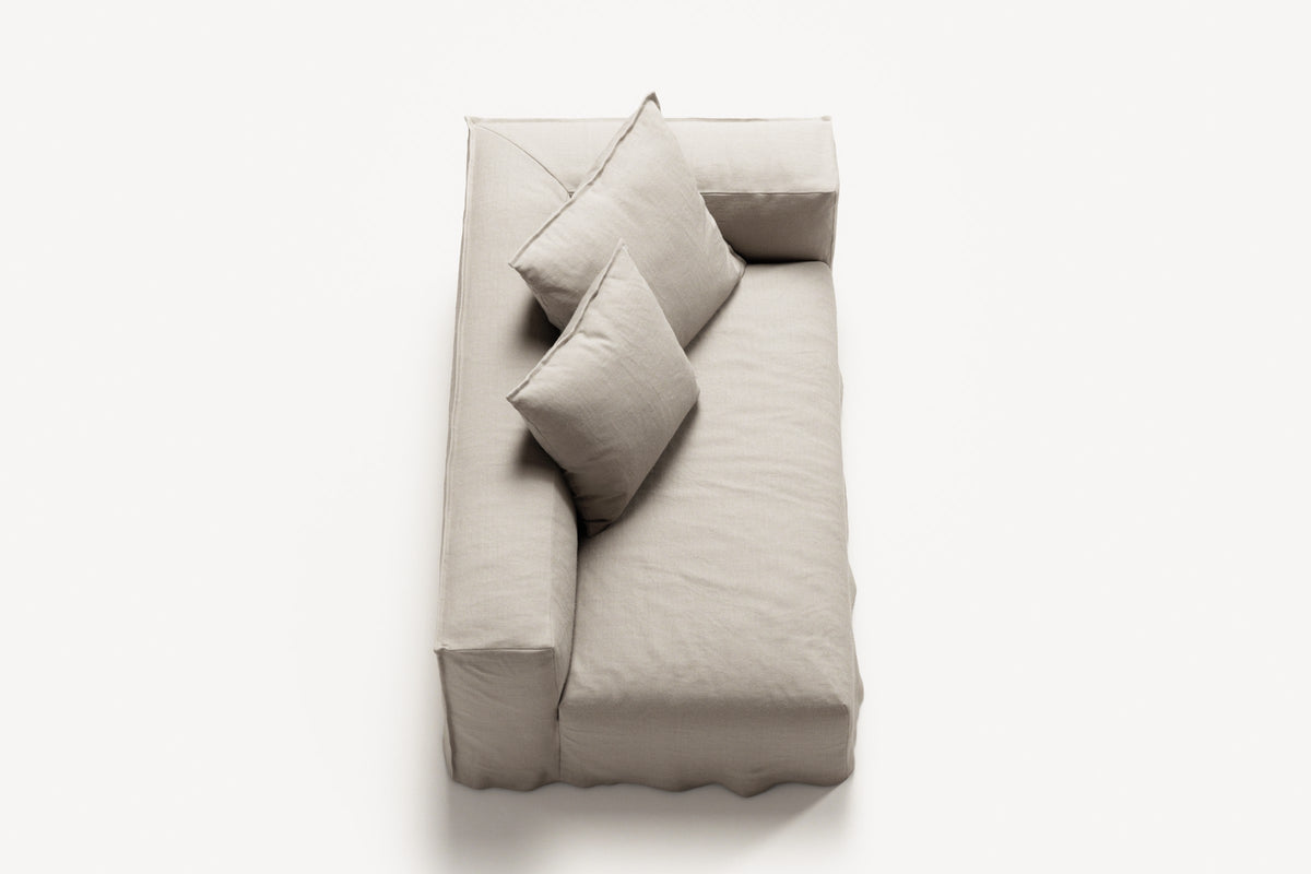 NOMAD - 2 Seat - Right - Pure Linen Off-White