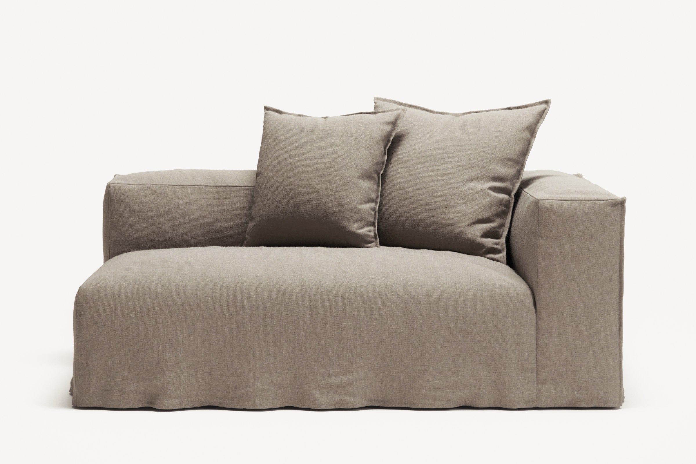 NOMAD - 2 Seat - Right - Pure Linen Pale Gray