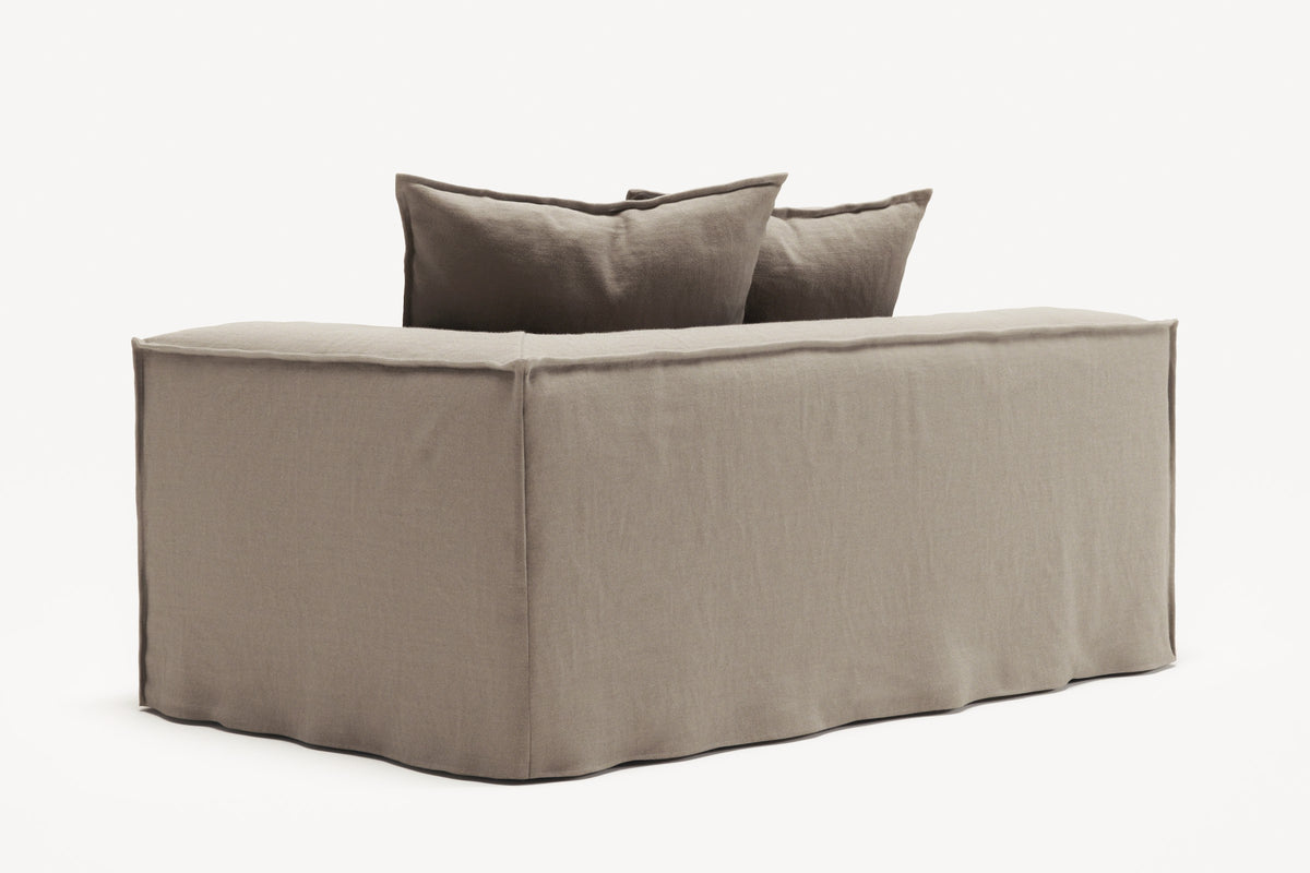 NOMAD - 2 Seat - Right - Pure Linen Pale Gray
