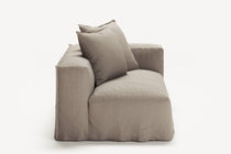 NOMAD - 2 Seat - Right - Pure Linen Pale Gray