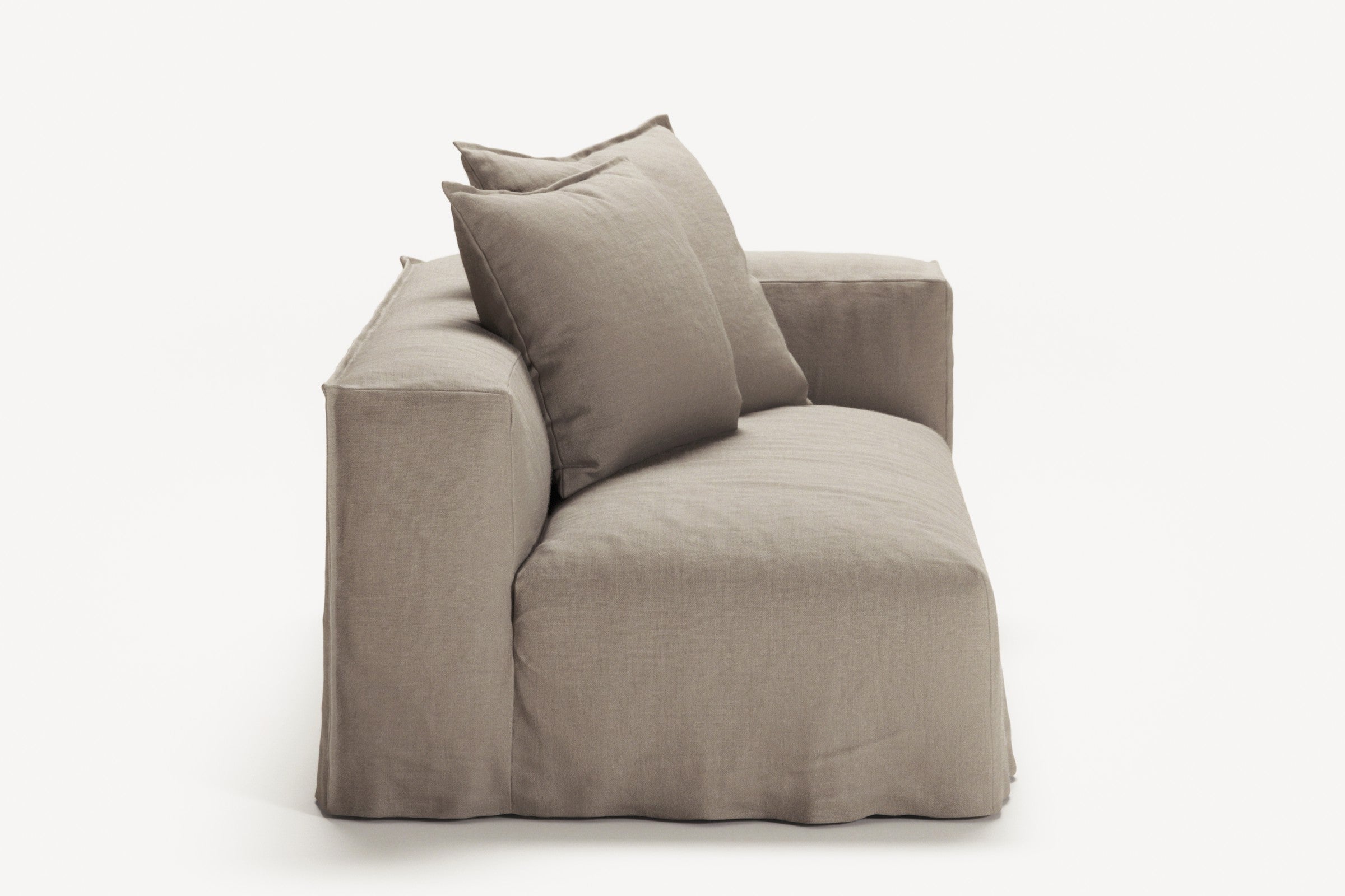 NOMAD - 2 Seat - Right - Pure Linen Pale Gray