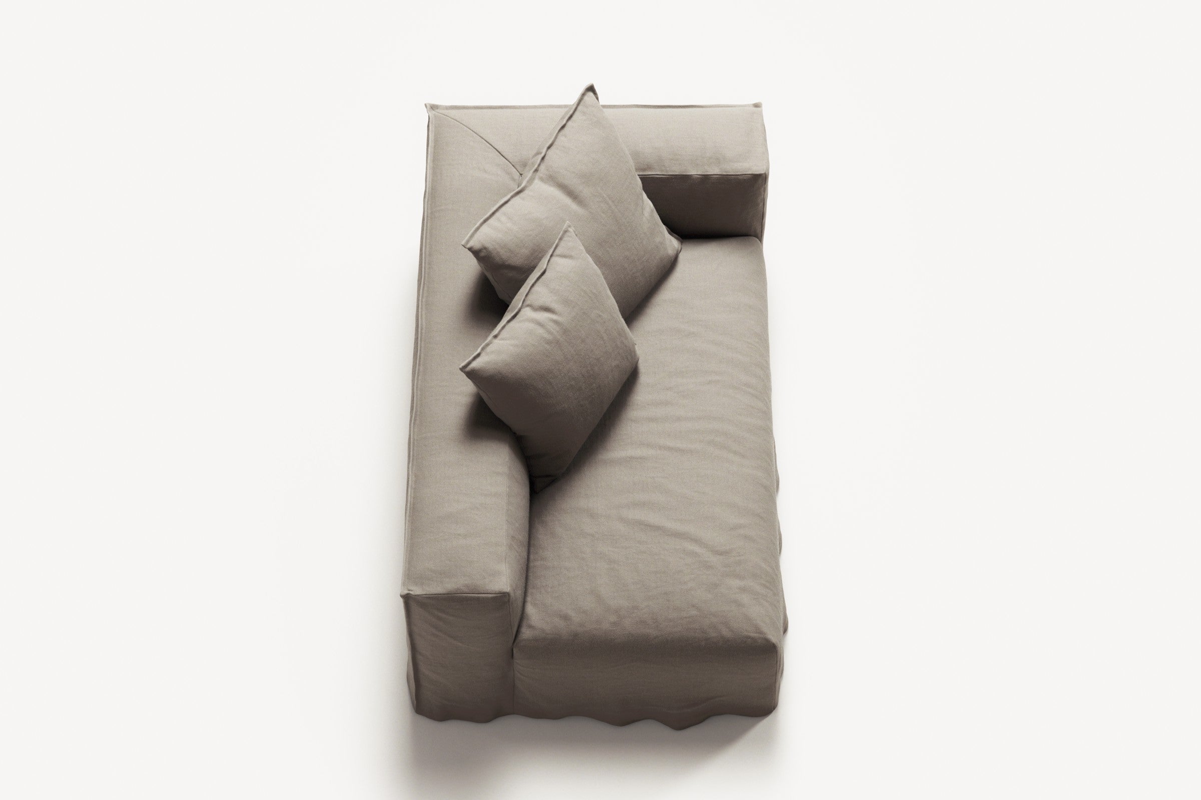 NOMAD - 2 Seat - Right - Pure Linen Pale Gray