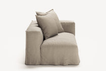 NOMAD - 2 Seat - Right - Pure Linen Sandy Beige