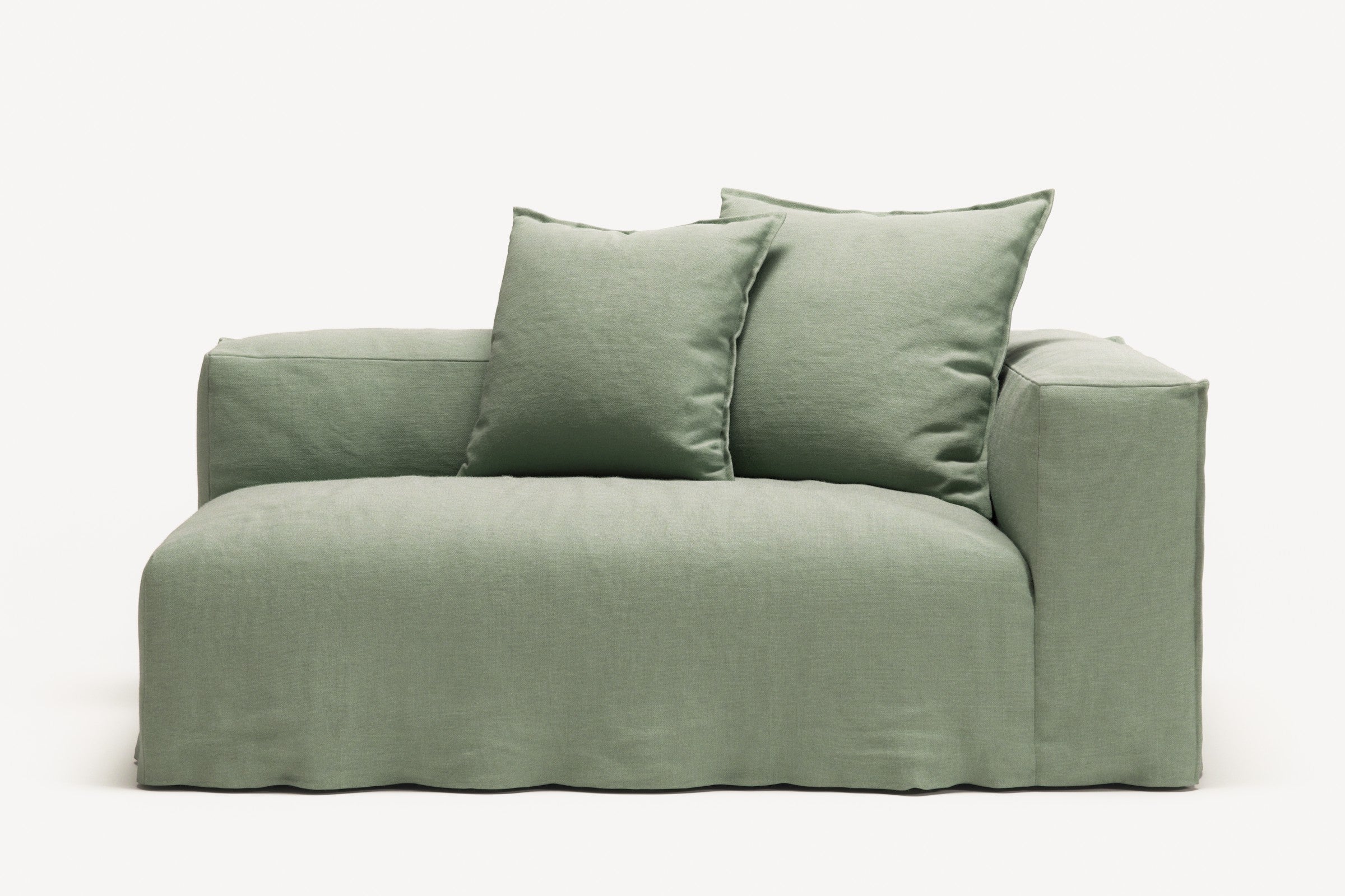 NOMAD - 2 Seat - Right - Pure Linen Vivid Green