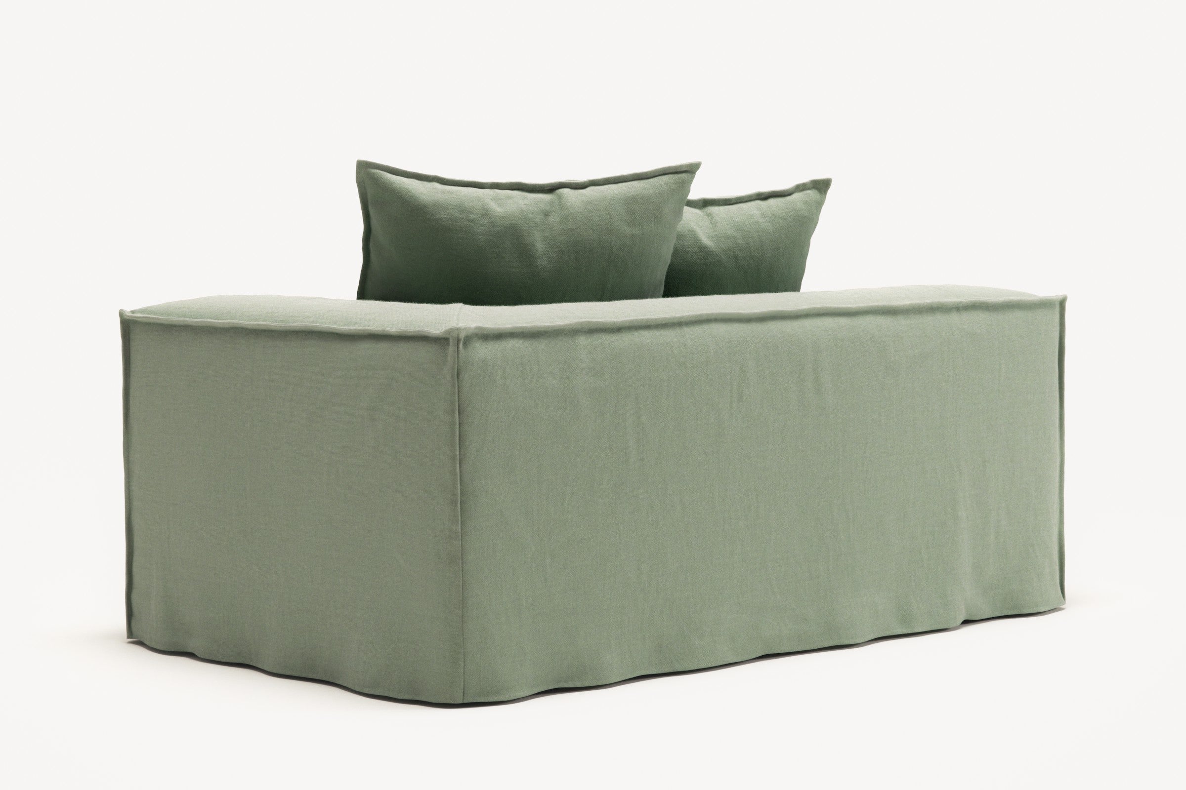 NOMAD - 2 Seat - Right - Pure Linen Vivid Green