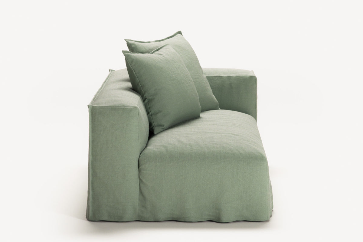 NOMAD - 2 Seat - Right - Pure Linen Vivid Green