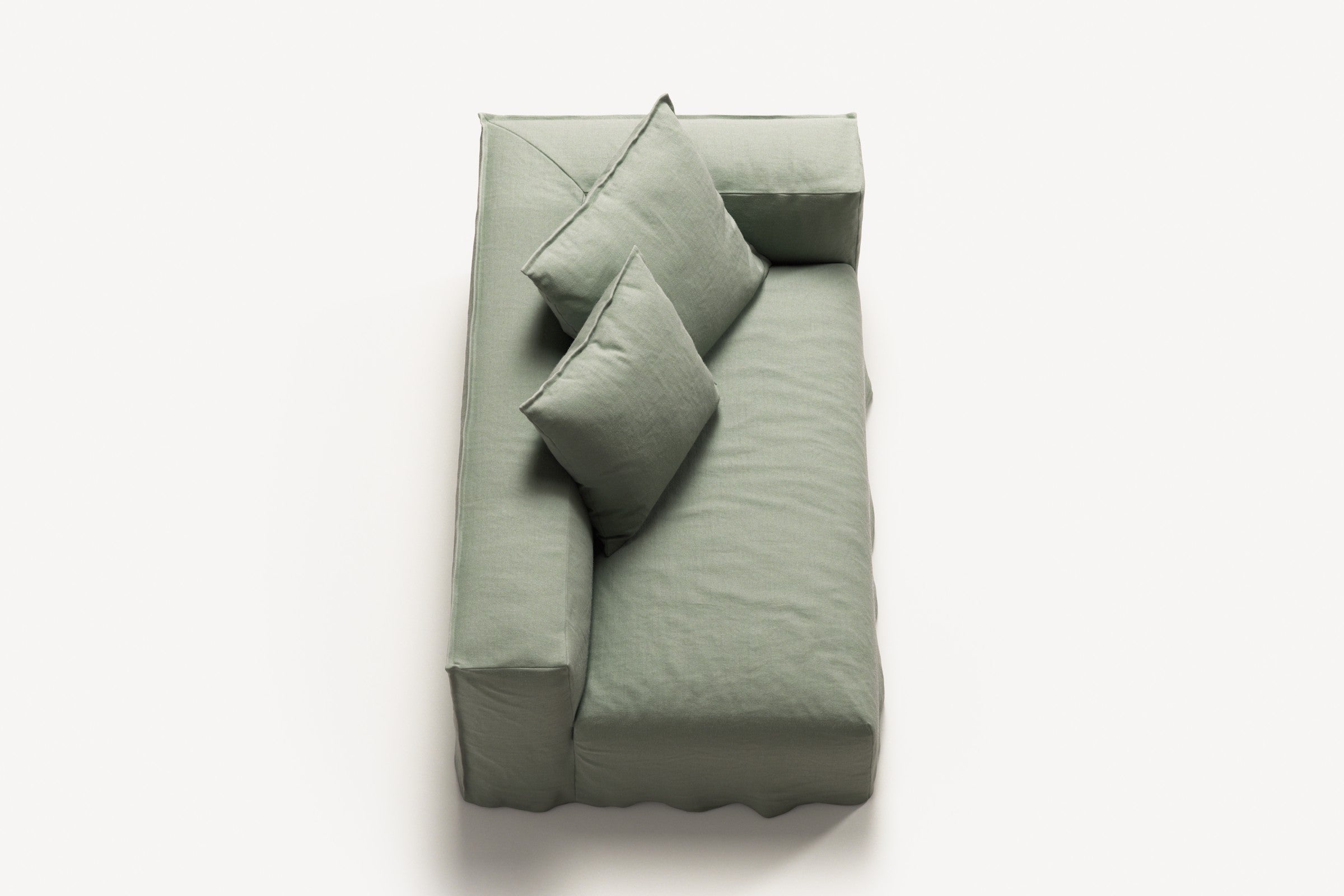 NOMAD - 2 Seat - Right - Pure Linen Vivid Green
