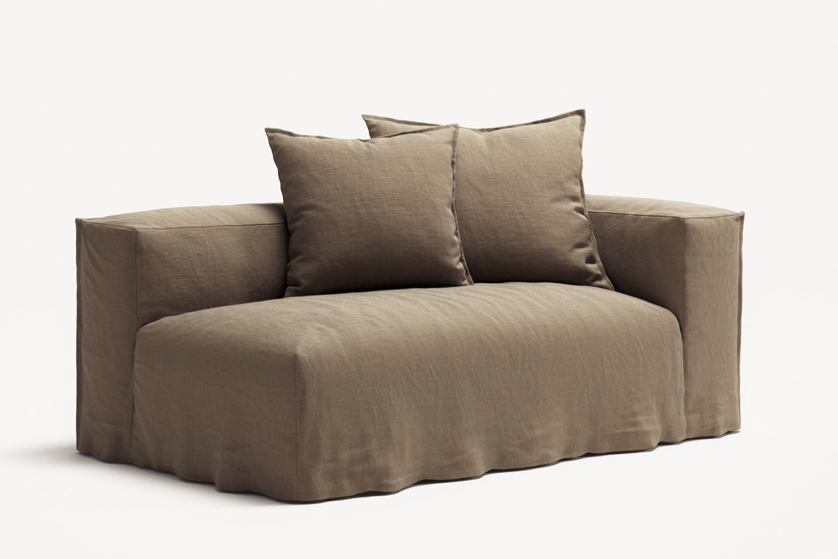 NOMAD - 2 Seat - Right - Pure Linen Natural