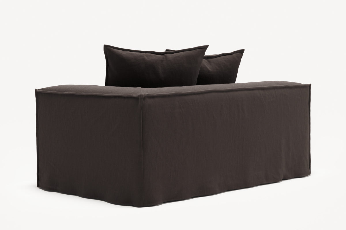 NOMAD - 2 Seat - Right - Pure Linen Truffle Brown