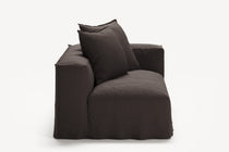 NOMAD - 2 Seat - Right - Pure Linen Truffle Brown