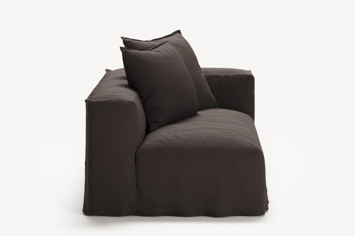 NOMAD - 2 Seat - Right - Pure Linen Truffle Brown