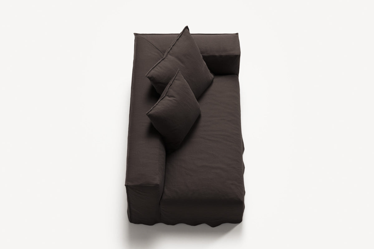 NOMAD - 2 Seat - Right - Pure Linen Truffle Brown