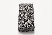 NOMAD - Pouf - Chenille Jacquard Zebra Black White
