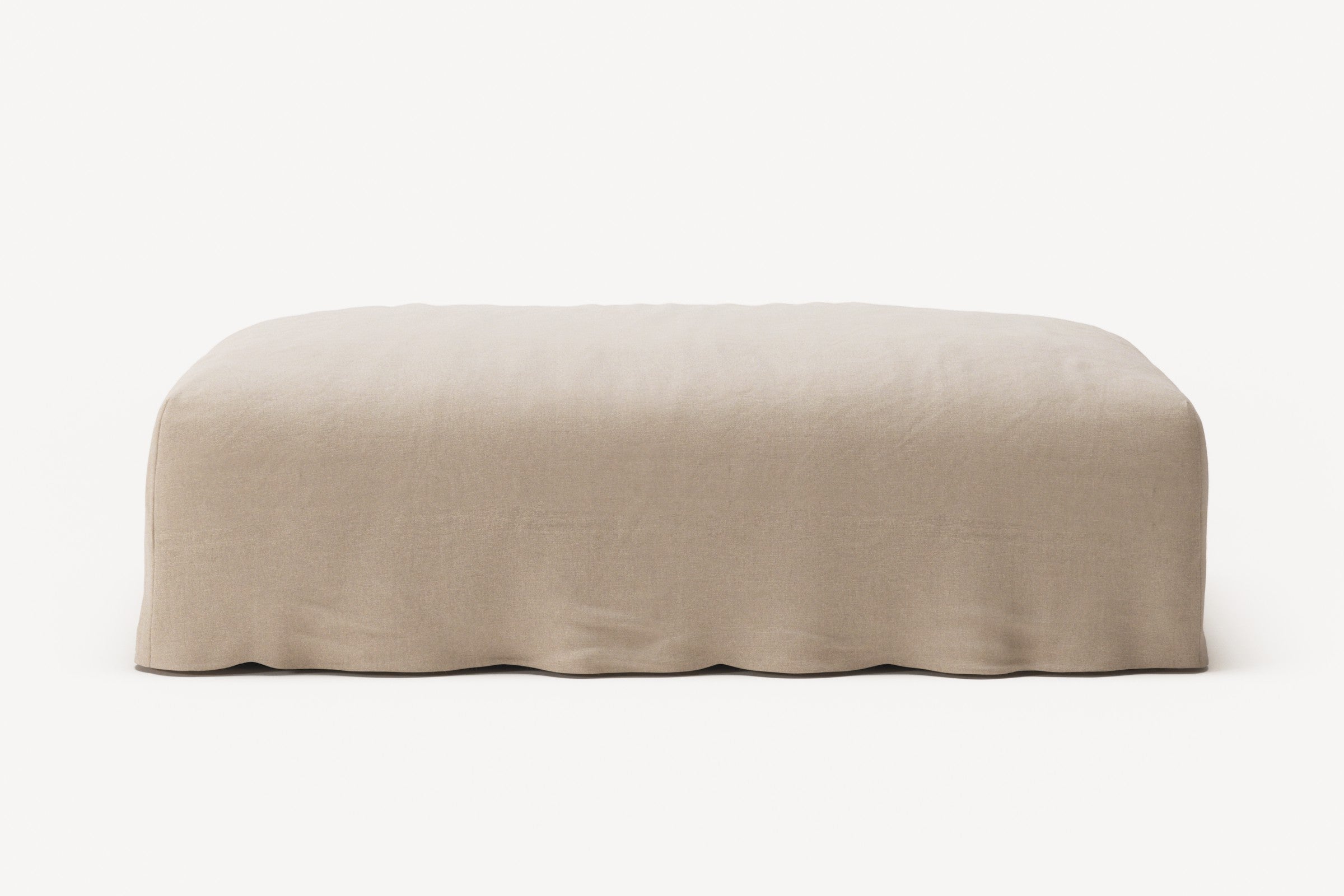 NOMAD - Pouf - Brushed Cotton Sandy Beige