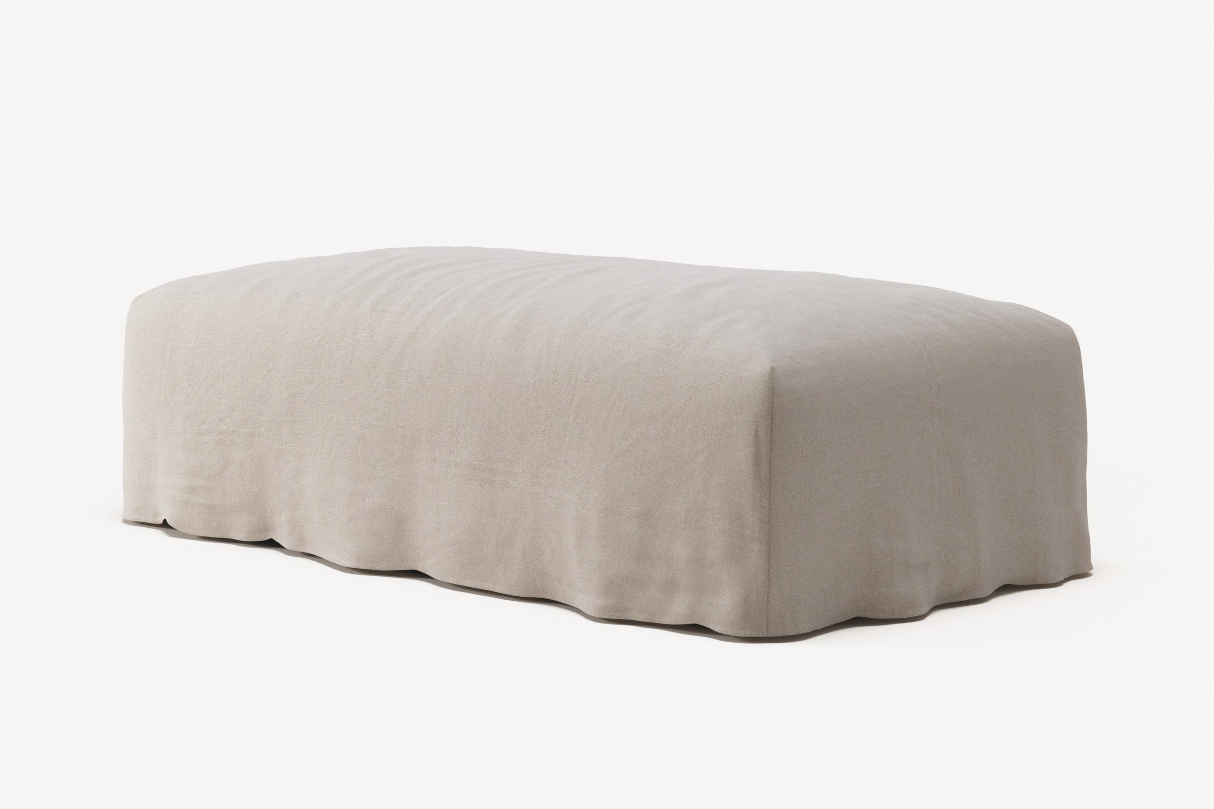 NOMAD - Pouf - Brushed Cotton Sandy Beige
