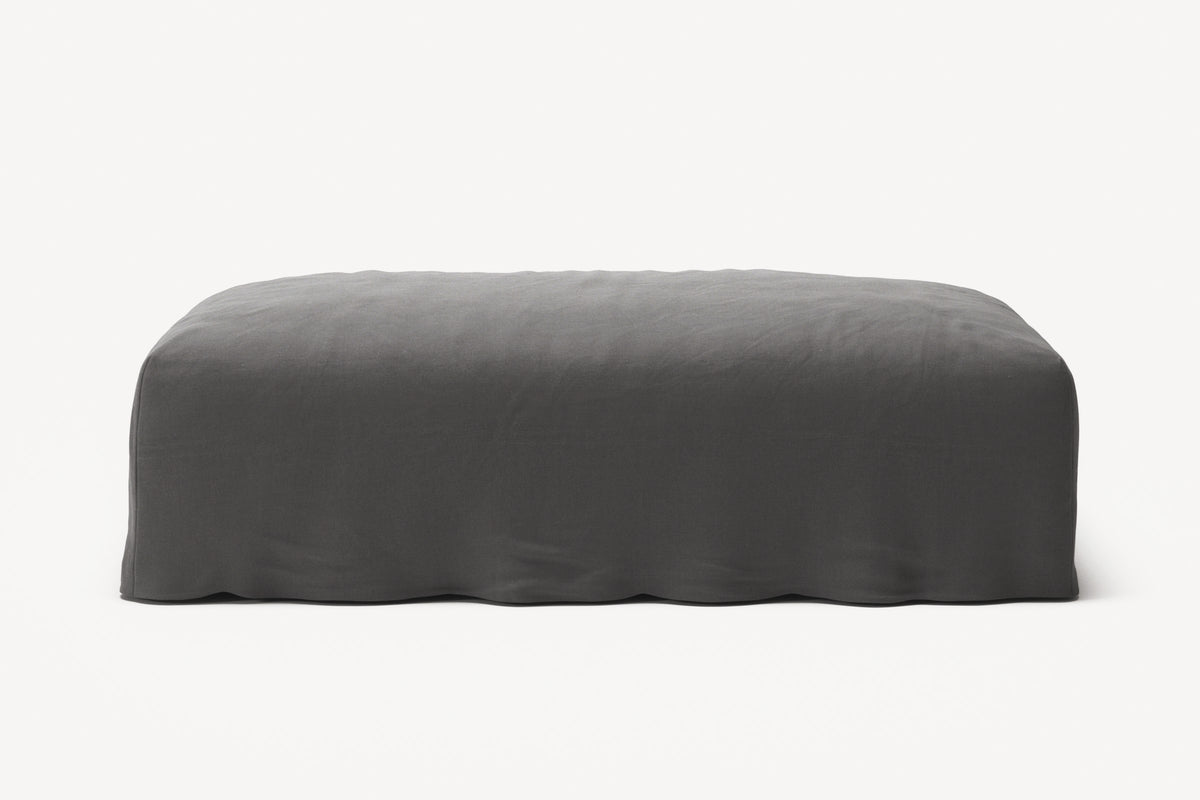 NOMAD - Pouf - Brushed Cotton Dark Gray