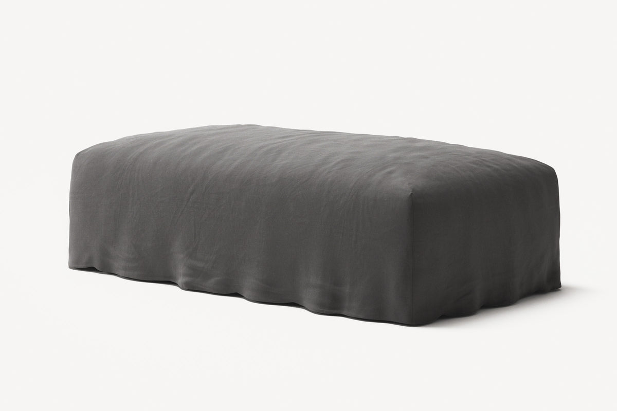 NOMAD - Pouf - Brushed Cotton Dark Gray