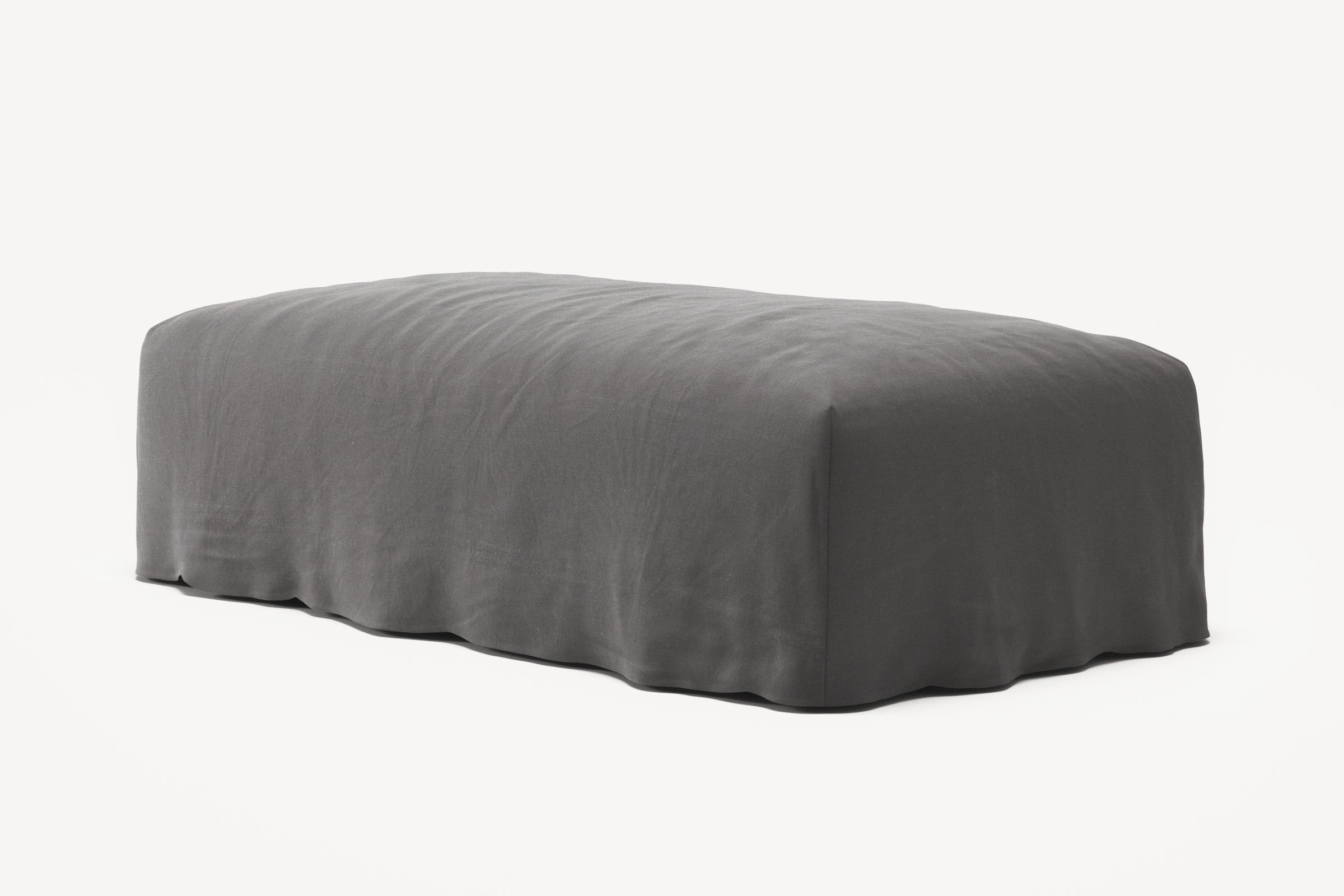 NOMAD - Pouf - Brushed Cotton Dark Gray
