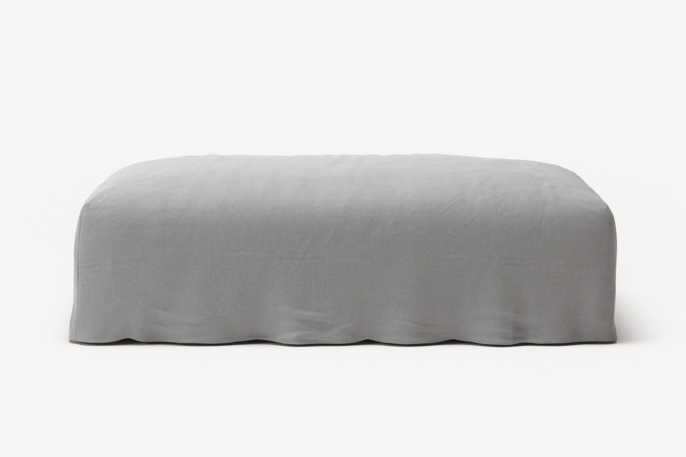 NOMAD - Pouf - Brushed Cotton Light Gray