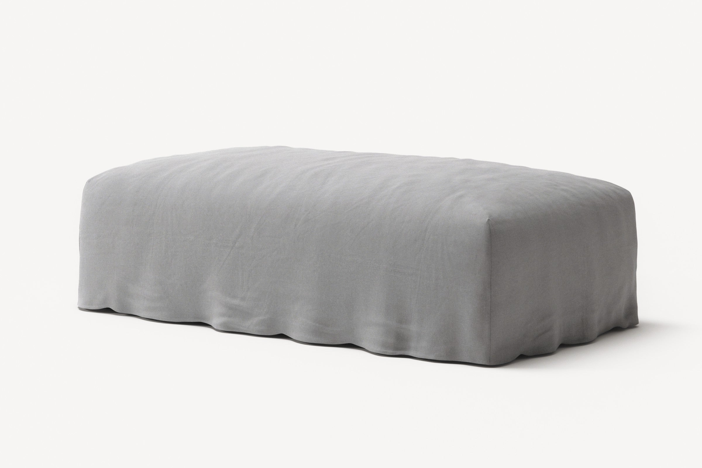 NOMAD - Pouf - Brushed Cotton Light Gray