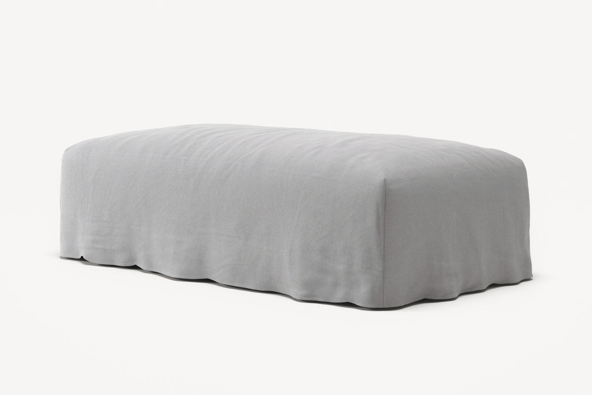 NOMAD - Pouf - Brushed Cotton Light Gray