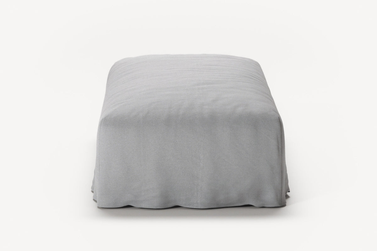 NOMAD - Pouf - Brushed Cotton Light Gray