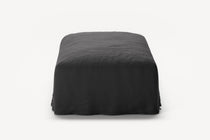 NOMAD - Pouf - Pure Linen Dark Charcoal