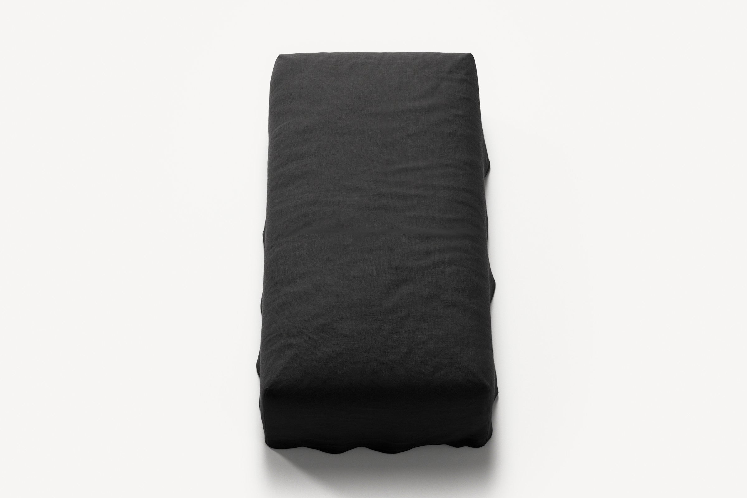 NOMAD - Pouf - Pure Linen Dark Charcoal